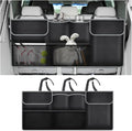 Large Capacity Car Trunk Organizer,Six Pockets Trunk Storage Organizer with Adjustable Straps,Wear-Resistant Oxford Fabric Han