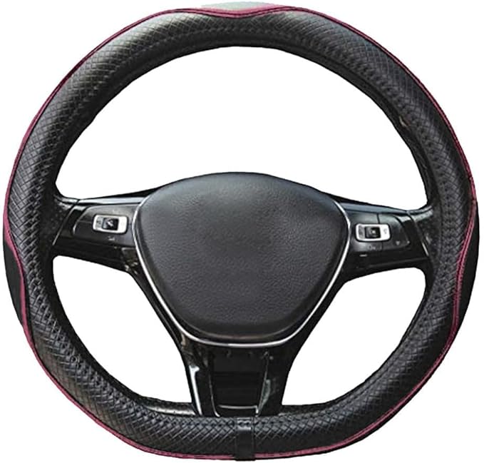 Mayco Bell Flat Bottom Steering Wheel Cover Anti-Slip,Safety,Soft,Breathable,Durable,Full Surround,Comfortable Grip Microfibe