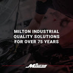 Milton S-976 Dual Head Chuck Tire Pressure Service Gauge, Plated Brass Tube, 12 3/4” 1-160 PSI