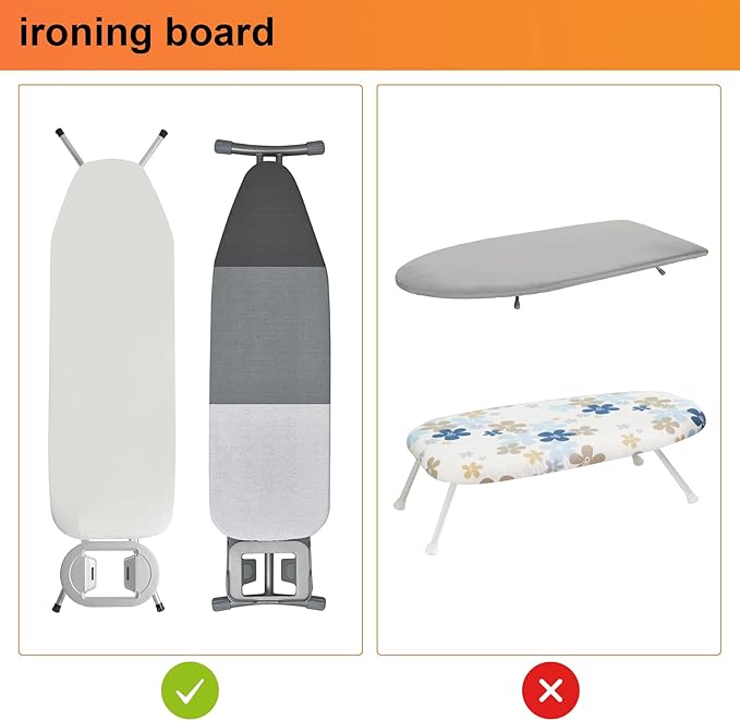 ORLESS Over The Door/Wall Mount Ironing Board Hanger, Laundry Room Iron and Ironing Caddy Board Storage Holder White