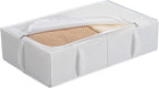 TYEERS Under Bed Storage Containers, Durable Fabric, Washable, Collapsible, Under Bed Storage Bins for Clothes, Blankets, She