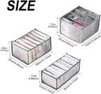 3PCS Wardrobe Clothes Organizer - Foldable Closet Drawer Organizer for Clothes, Portable Closet Organizers and Storage Bins, 