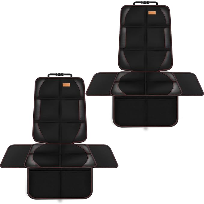 Bacgnyer Car Seat Protector, 2 Pack of Seat Protectors, Thickest Padded 600D Fabric Padding, Waterproof, Durable, Anti Slip B