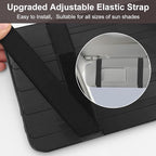 Sun Visor Organizer, Multi-Pocket Auto Visor Organizer for Car, SUV and Truck, Card Holder Glasses Holder for Car Interior Accessories Car Organizers And Storage, Brown