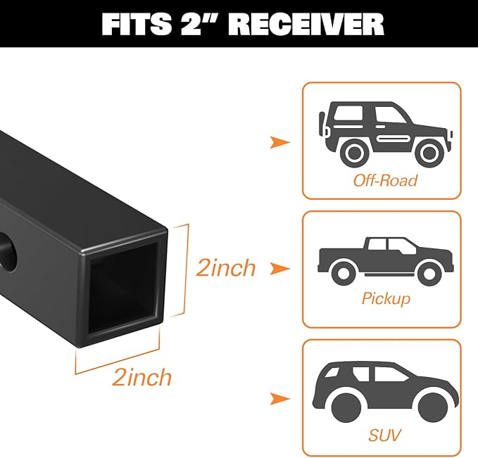 WEIZE Hitch Mount Cargo Carrier Basket 53" X 19" + Waterproof Cargo Bag, Hauling Weight Capacity of 500 Lbs fit on 2 Inch Receiver, with Hitch Stabilizer, Net and Straps