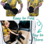 Car Window Shades - Certified 99.79% UVA & 99.95% UVB Sun Protection. Award Winning car Sun Shade for Side Windows. 4 Pack Transparent Shades 22" x 14" - Car Accessories Interior by Kinder Fluff