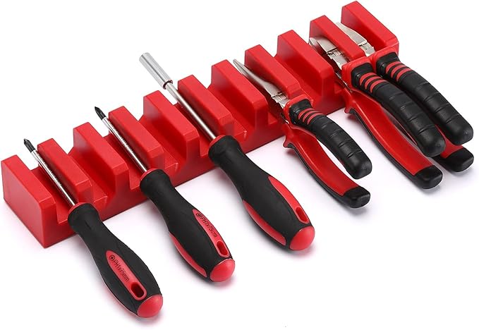 Mayouko Magnetic Plier Holder, 10 Plier&Screwdriver Organizer Rack, Hand Tool Organizer Tray Rack
