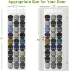 Unjumbly Baseball Hat Rack, 24 Pocket Over-The-Door Hat Organizer with Clear Deep Pockets to Display Baseball Caps Collection
