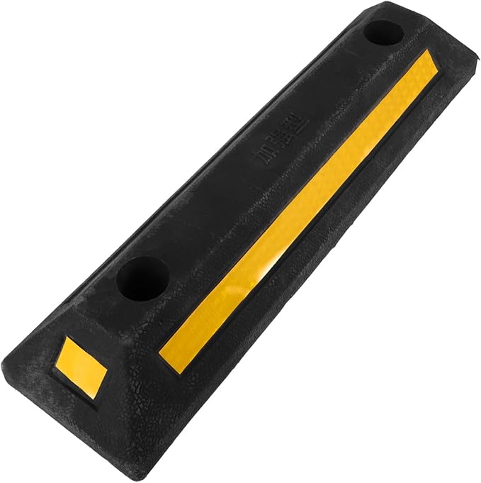 Gatuida Block for Garage Reflective Car Stopper for Schools Malls and Underground Parking Spaces Easy to Install Stable