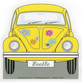 BRISA VW Collection - Volkswagen Polycarbonate Ice Scraper Windshield Scraper Snow Remover Winter Car Accessory in Beetle Design (Front/Yellow)