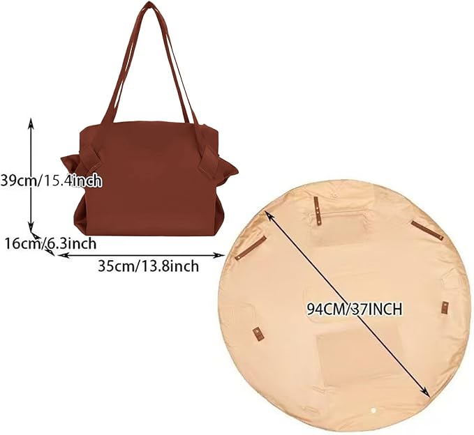 Travel Tote Bag – Foldable Shopping Carrier, Lightweight Portable Organizer, Reusable Folding Bag | Compact Storage Design