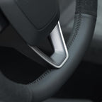 MEWANT DIY Stitching Steering Wheel Cover Wrap for Tesla Model 3 Highland 2023-2025/Model Y 2025 Highland for Tesla Model 3/Model Y Accessories