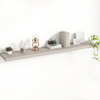55 Inch Floating Shelves, 8 Inch Deep Floating Shelves for Wall, Hanging Shelf with Invisible Brackets, Deep Shelves for Bath