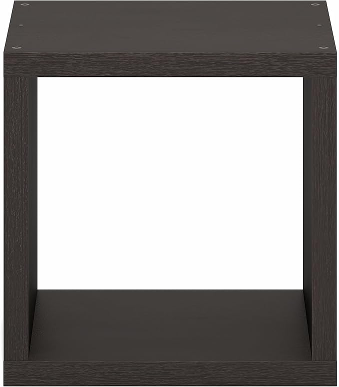 Furinno Cubicle Book Shelf, Stackable Bookshelf, Cube Storage Organizer Bookcase with Open Back, Extra Thick, 15.8" x 15.8" x