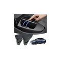 Shademax 2PCS Car Front Door Trash Can for Tesla Model Y Juniper 2026 2025, Side Door Storage Box Organizer with Push-to-Open Lid Design ABS Front Seat Garbage Can Bin for New Model Y Accessories 2026