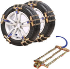 1 Pcs Tire Snow Chain, Snow Chain Car Anti Slip Tire Chains Anti Skid Tire Snow Chains for Car SUV Trucks (S 165-195mm)
