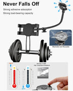 woleyi Tablet Holder for Car Dashboard Windshield [Gooseneck Long Arm] Suction Cup iPad Holder for Car, Car Tablet Mount Compatible with iPad Pro Air Mini, Galaxy Tab, Z Fold, iPhone, 4.7-11" Devices
