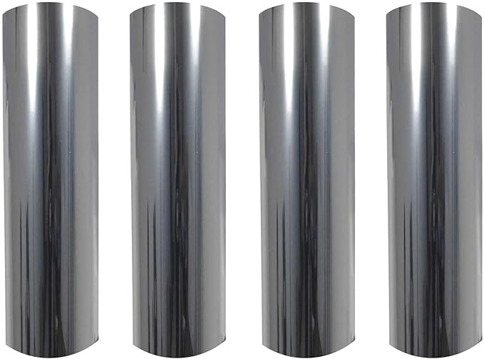 Complete Mirror Car Window Wrap Tint Glass Vinyl Film 30 Inch x 60” (4-roll Pack (2 Full Cars))