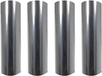 Complete Mirror Car Window Wrap Tint Glass Vinyl Film 30 Inch x 60” (4-roll Pack (2 Full Cars))
