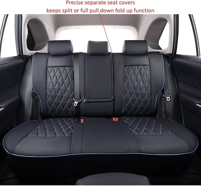 EKR Rav4 Seat Covers Custom Fit for Toyota Rav4 (Hybrid) Woodland/Limited 2026, Leather Car Seat Cover Full Set for SUV,Faux 