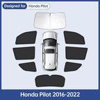 8pcs Car Window Shades for Honda Pilot 2016-2022, Full Car Window Covers for Privacy, Sunshades for Pilot Front Rear Windshield Side Windows to Block UV and Protect Privacy