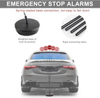 Parking Garage Flashing Stop Sign, Garage Parking Assistant LED Flashing Warning Stop Sign, Adjustable Height Parking Sensor Car Stop Target Indicator, Parking Assist Indicator