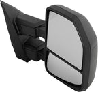 Garage-Pro Tow Mirrors Passenger Side Mirror Replacement For Ford F-150 2018-2020 Manual Fold Without Signal Light, Blind Spot Monitor, Puddle Lamp & Auto-Dimming, Textured From 02/26/18