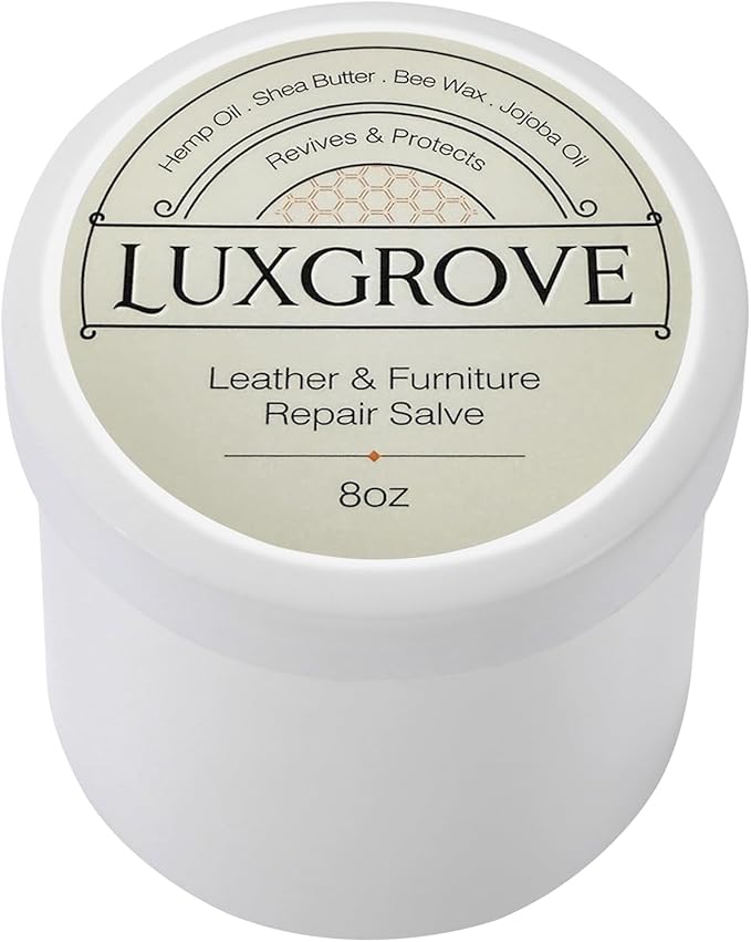 LUXGROVE® Leather & Furniture Repair Salve- Polisher, Moisturizer, and Restorer for Couches and Furniture - Conditioner for L