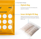 wisedry 112 Gram [4 Packs] Silica Gel Desiccant Packs for Larger Container Desiccant Bags with Orange Indicating Beads for