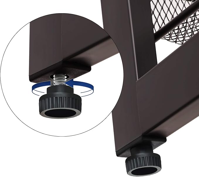SONGMICS Shoe Rack, 6-Tier Shoe Organizer, Metal Rack for Garage, Set of 2, 3-Tier Stackable Shelf, with Adjustable Flat or A