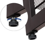 SONGMICS Shoe Rack, 6-Tier Shoe Organizer, Metal Rack for Garage, Set of 2, 3-Tier Stackable Shelf, with Adjustable Flat or A