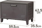 Tenma Storage Box with Wide Doors That Can Be Assembled, Fits Peg Cabinet, Wide, Retro Cute, Storage Case, Pegboard, Vintage 