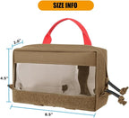 KRYDEX Clear Top Insert Bag with Hook Panel Tactical Packing Cube Travel Organizer Bag (Small -CB)