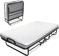 Milliard Deluxe Diplomat Folding Bed with Mattress for Adults, Twin Size, Portable Foldable Bed with Luxurious Memory Foam Ma