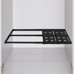 Expandable Closet Shelf, 16-67 Inches Metal Closet Rod Organizers and Storage Shelves Space Saving DIY Divider Separator for 