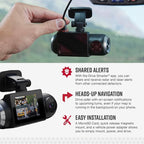 Bundle of Cobra Smart Dash Cam with Interior Cam (SC 201) + Cobra 2.5A Micro USB Hardwire Kit