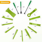 GOOACC 200Pcs Trim Removal Tool, Auto Push Pin Bumper Retainer Clip Set Fastener Terminal Remover Tool Adhesive Cable Clips R