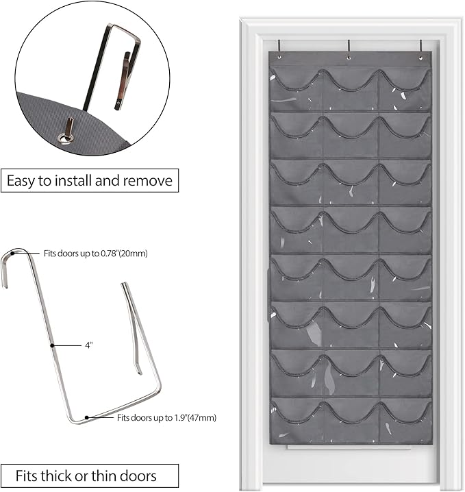 Dofilachy Hat Rack - Hat Organizer - Hat Racks for Baseball Caps, Visible Hat Holder - Baseball Cap Rack for Wall Door with 3