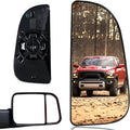 Passenger Right Side Lower Mirror Glass Replacement，For 2010-2020 Dodge Ram 1500 2500 3500 4500 5500 Towing Model, 68067730AA，Right Pass Convex Lower Mirror Glass， with Bracket