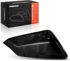 A-Premium Driver Side Rearview Mirror Cover Cap - Compatible with Chevy Chevrolet Equinox & GMC Terrain, 2018 2019 2020 2021 2022 2023 2024 - Replace # 23406417, Left Side Cap (Smooth Black)