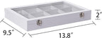 Frebeauty Velvet Jewelry Tray,12 Grid Jewelry Organizer with Clear Lid,Bracelets Holder,Jewelry Display Case with Clasp,Drawe