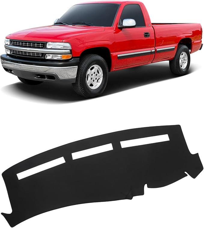 FIILINES Dash Cover for 1999-2006 GMC Sierra/Chevrolet Silverado, 2000-2006 GMC Yukon XL/Chevy Suburban Tahoe Avalanche, Upgr