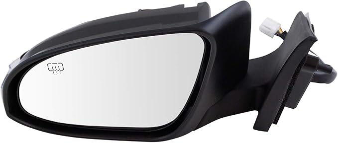 TRQ Driver & Passenger Side Power Heated Mirror Set Paint to Match with Turn Signal Compatible with 2013-2018 Toyota Avalon T