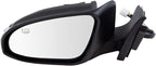TRQ Driver & Passenger Side Power Heated Mirror Set Paint to Match with Turn Signal Compatible with 2013-2018 Toyota Avalon T