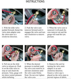 ARB ARB505 Deflator Kit 10-60 PSI Tire Pressure Gauge Rapid Air Down Offroad Kit With Recovery Gear Pouch (PSI)