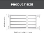 Geetery 4 Pcs Closet Tension Shelf Rod Metal Expandable Shelf Organizer Adjustable Closet Shelves Rack DIY Dividers Separator