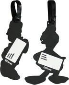FUL Disney Classic 2-Piece Suitcase ID Tag Set with Adjustable Straps, Donald and Daisy Duck, Multi, One Size