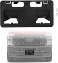 Lower Front License Tag Plate Bracket Compatible with Ford F250 F350 F450 F550 Super Duty 2023 2024 2025 2026, Black Bumper W
