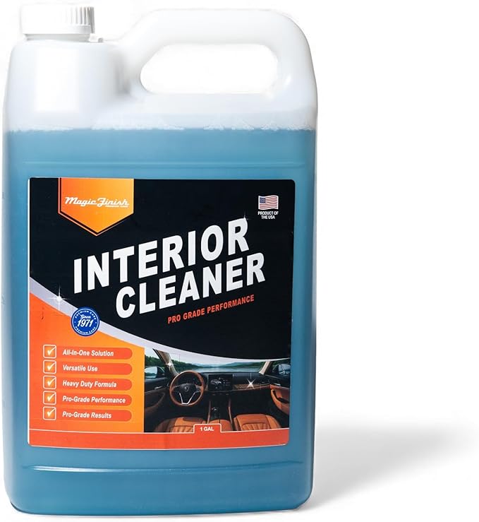 Magic Finish Interior Cleaning Spray (1 Gallon) – All-in-One Car Cleaner Spray for Seats, Dashboards & Consoles – Fast-Acting