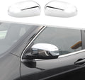 Jimen Compatible with Jeep Cherokee 2014-2023 / Jeep Compass 2017-2023, Side Door Rearview Mirror Cover Trim (Chrome)